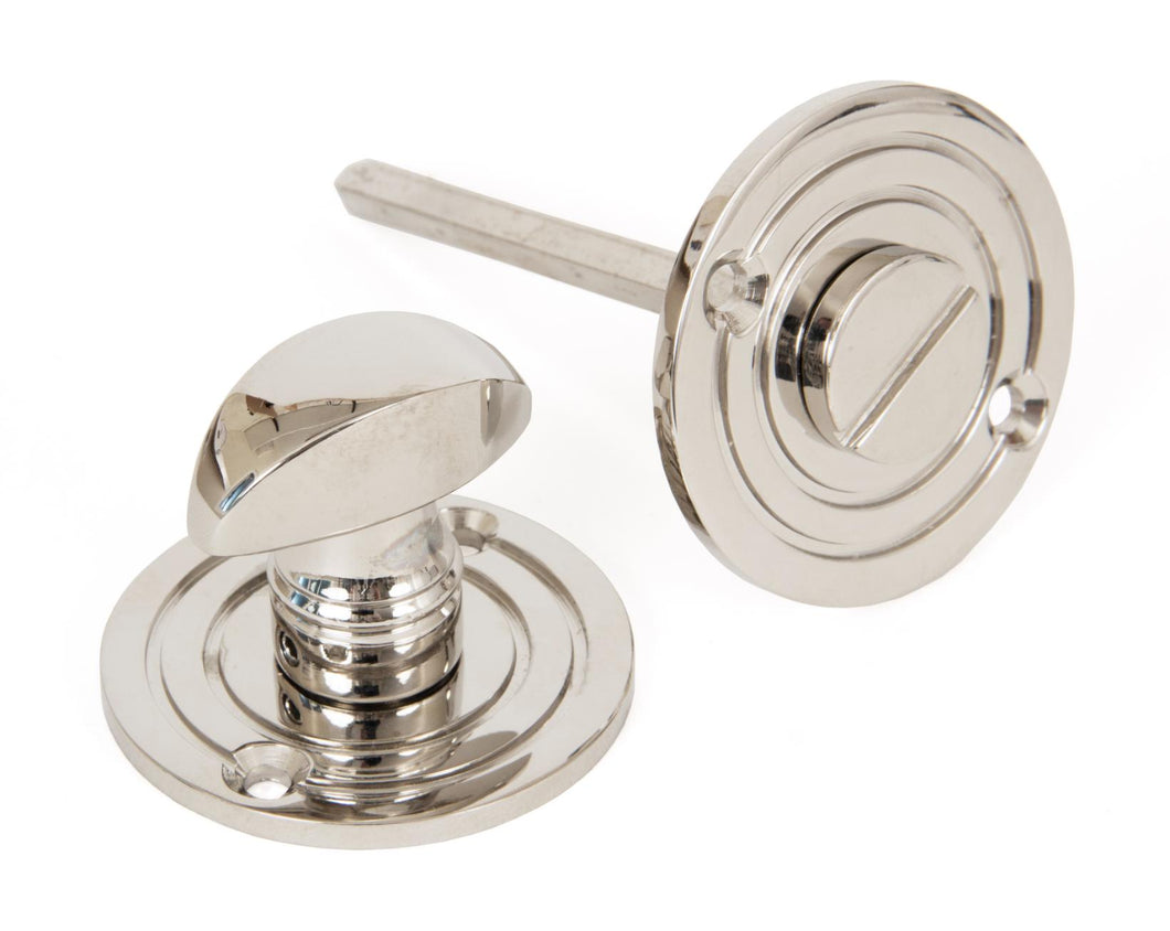 83824 Polished Nickel Round Bathroom Thumbturn