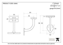 Load image into Gallery viewer, 83842 Black 3" Handrail Bracket
