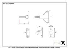 Load image into Gallery viewer, 83844 Black Fanlight Catch with two Keeps
