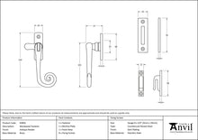 Load image into Gallery viewer, 83850 Antique Pewter Monkeytail Fastener
