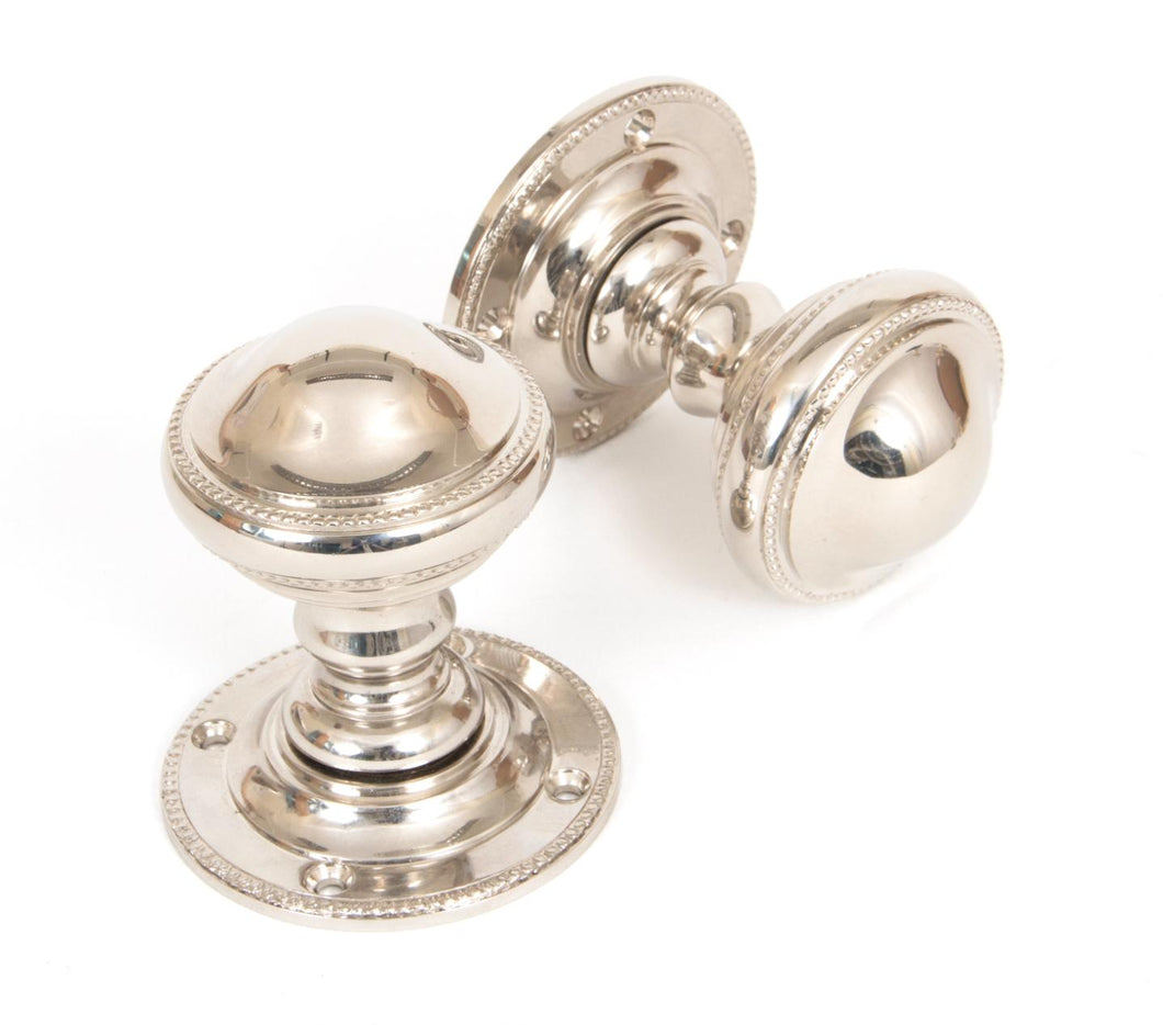 83861 Polished Nickel Brockworth Mortice Knob Set