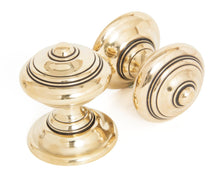 Load image into Gallery viewer, 83864 Aged Brass Elmore Concealed Mortice Knob Set
