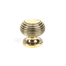 Load image into Gallery viewer, 83865 Aged Brass Beehive Cabinet Knob 30mm
