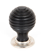 Load image into Gallery viewer, 83869 Ebony and PN Beehive Cabinet Knob 35mm

