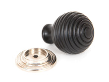 Load image into Gallery viewer, 83870 Ebony and PN Beehive Cabinet Knob 38mm

