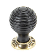 Load image into Gallery viewer, 83871 Ebony and AB Beehive Cabinet Knob 35mm
