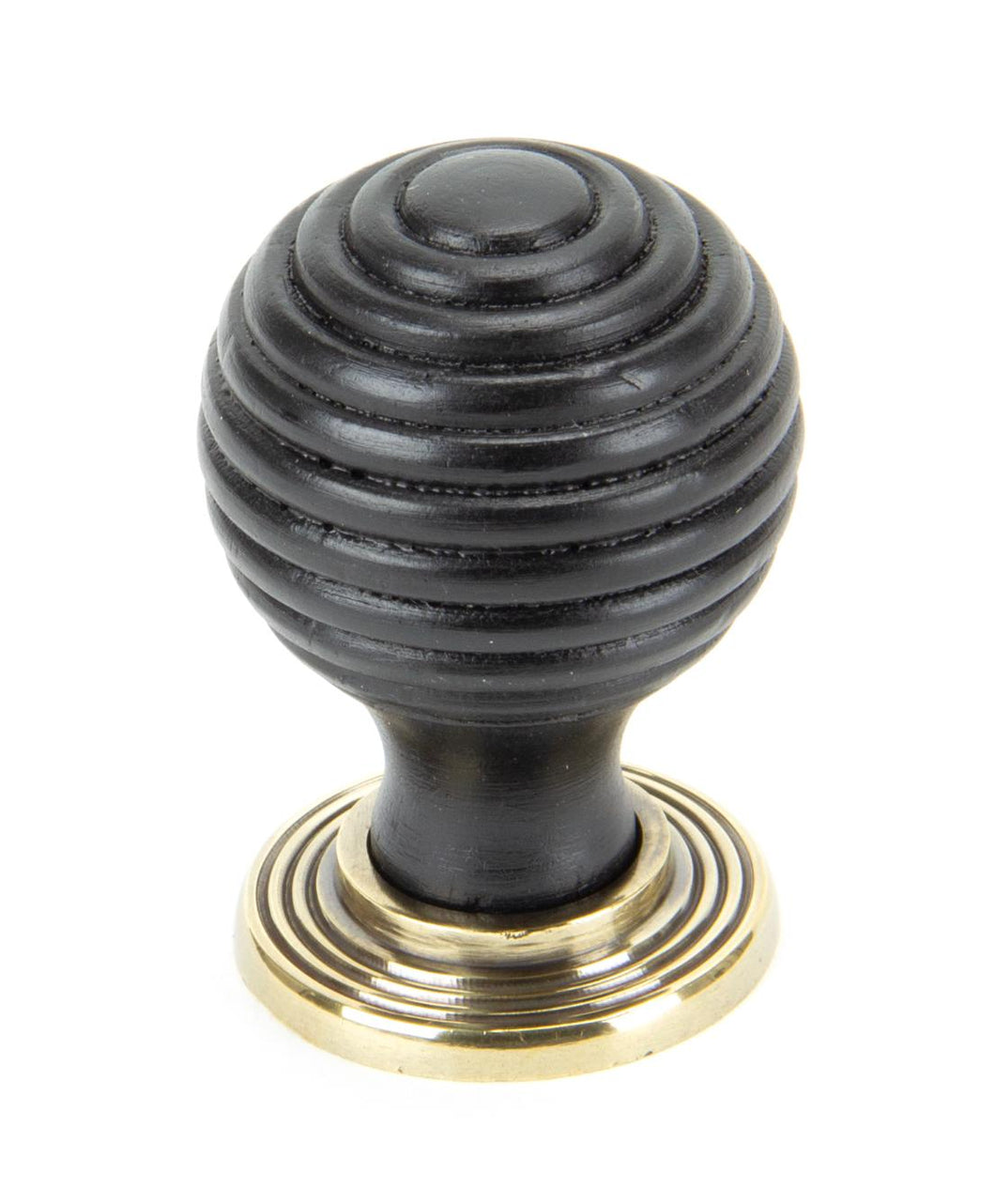 83871 Ebony and AB Beehive Cabinet Knob 35mm