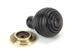 Load image into Gallery viewer, 83871 Ebony and AB Beehive Cabinet Knob 35mm
