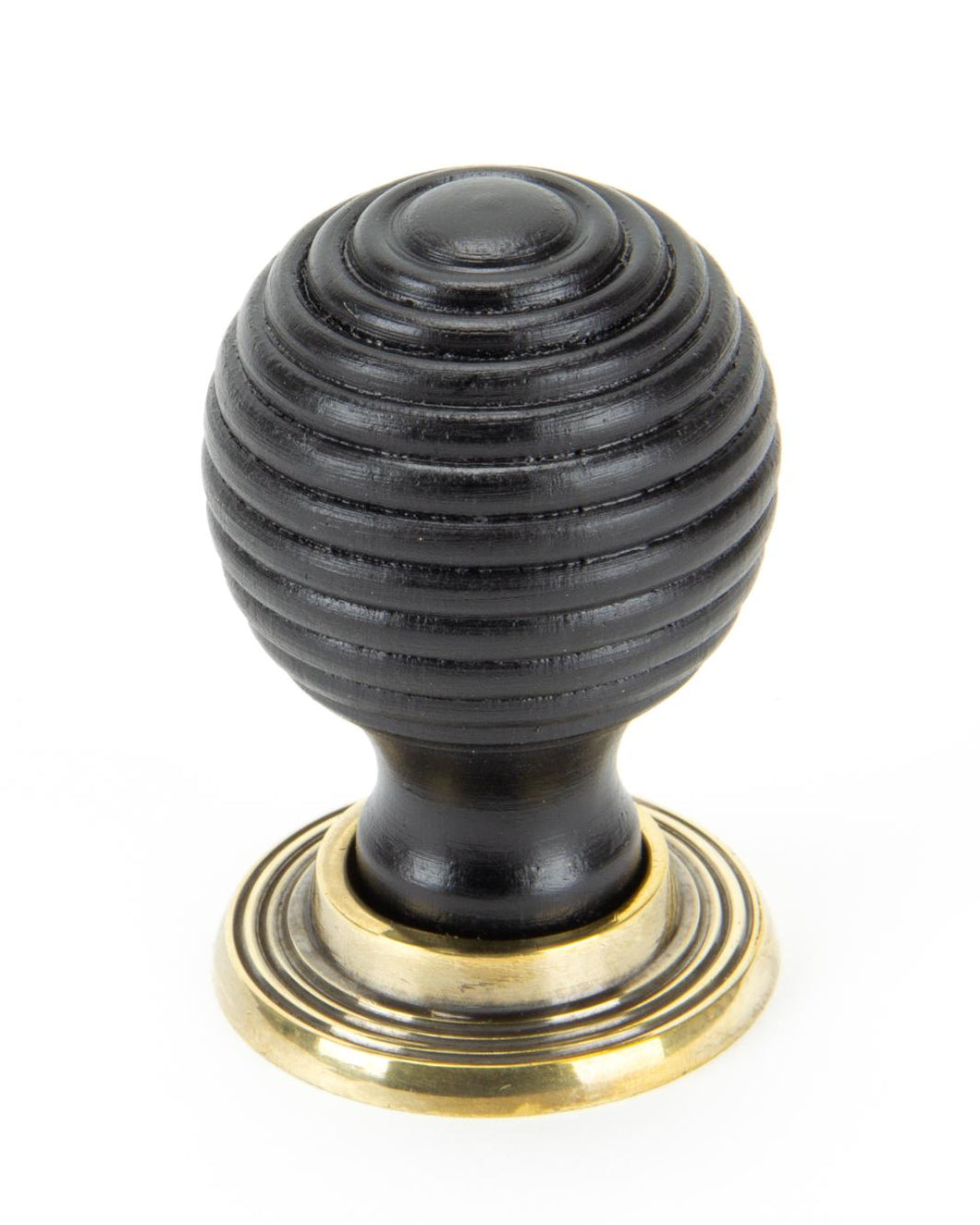 83872 Ebony and AB Beehive Cabinet Knob 38mm