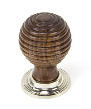 Load image into Gallery viewer, 83874 Rosewood and PN Beehive Cabinet Knob 38mm
