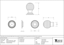 Load image into Gallery viewer, 83874 Rosewood and PN Beehive Cabinet Knob 38mm
