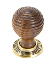 Load image into Gallery viewer, 83876 Rosewood and AB Beehive Cabinet Knob 38mm
