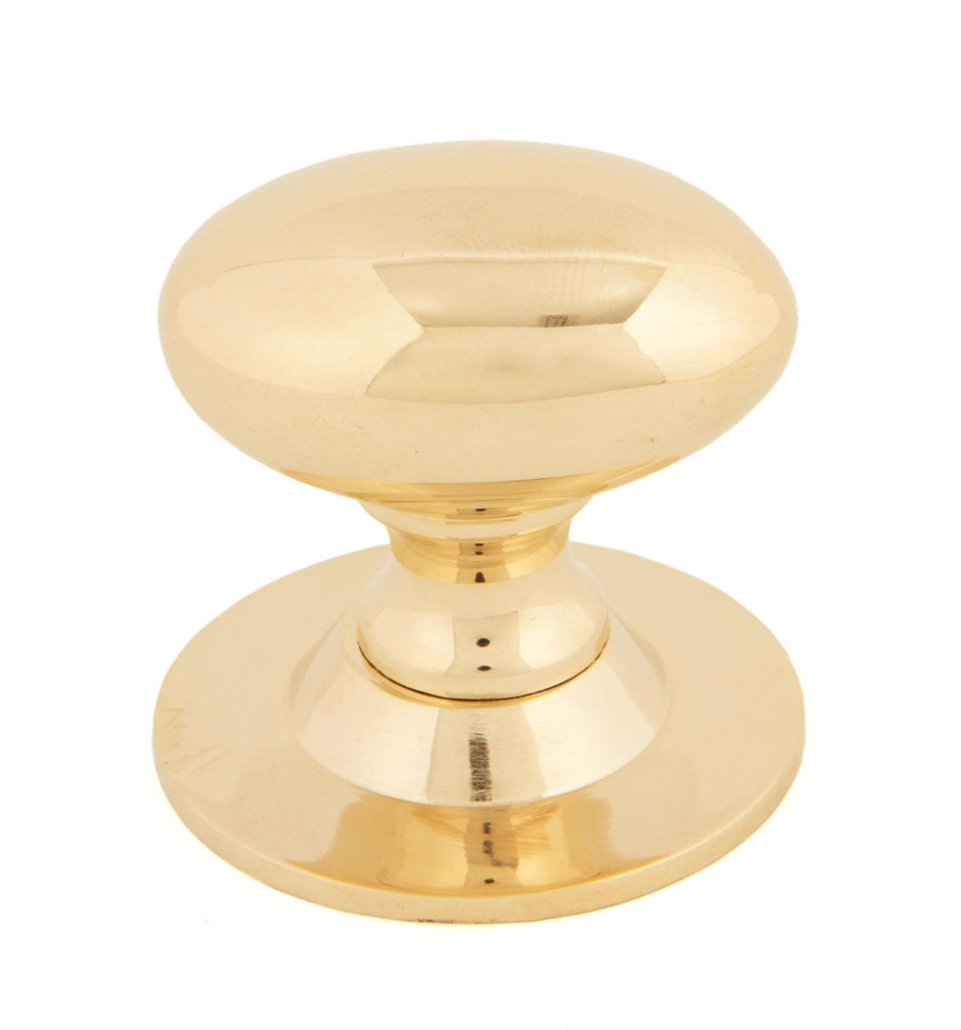 83879 Polished Brass Oval Cabinet Knob 40mm