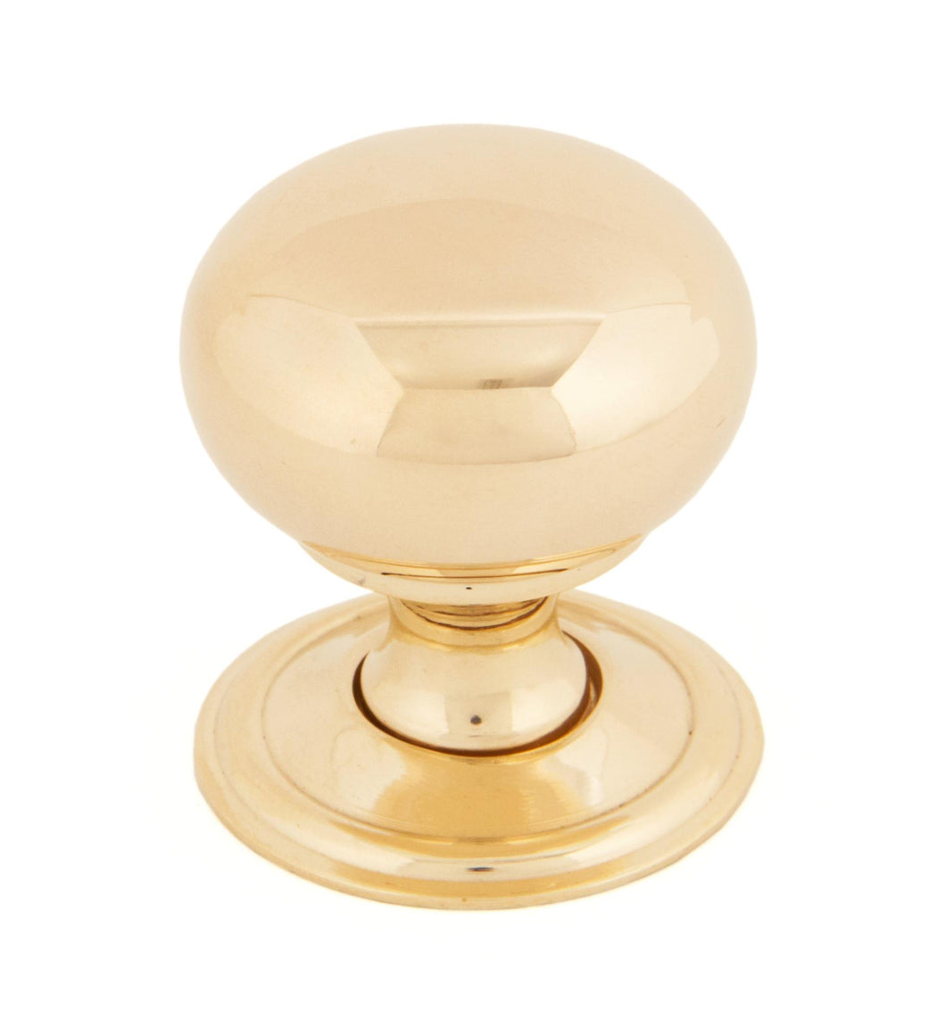 83883 Polished Brass Mushroom Cabinet Knob 32mm