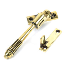Load image into Gallery viewer, 83911 Aged Brass Night-Vent Locking Reeded Fastener

