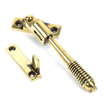 Load image into Gallery viewer, 83911 Aged Brass Night-Vent Locking Reeded Fastener
