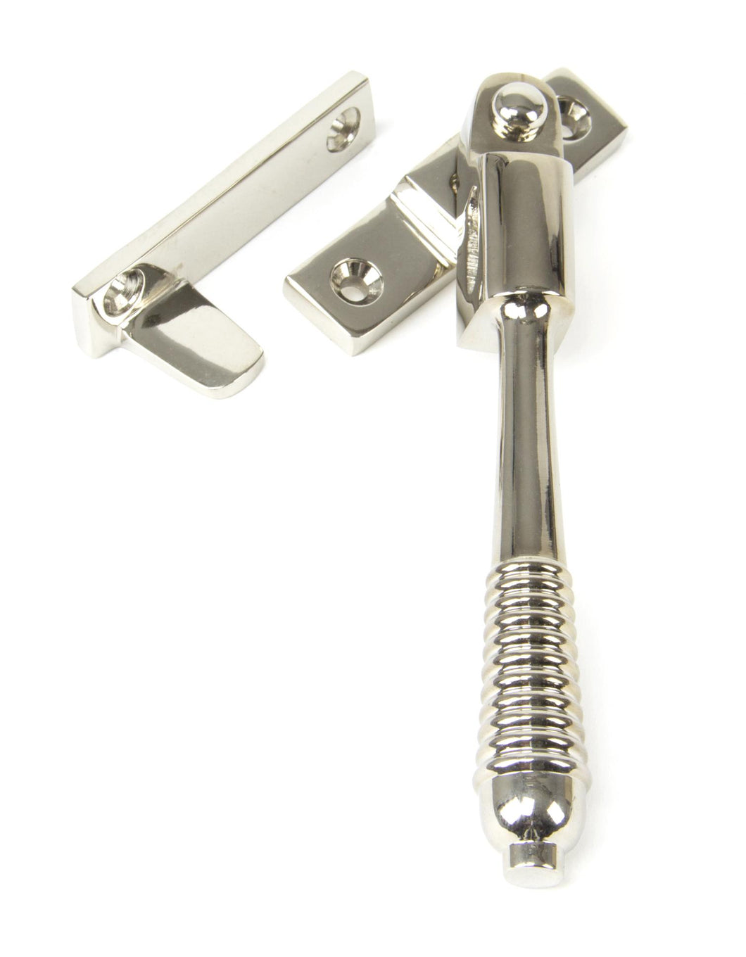 83912 Polished Nickel Night-Vent Locking Reeded Fastener