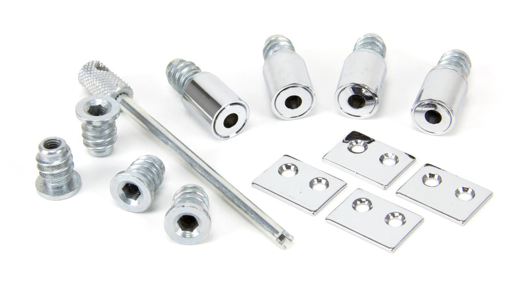 83942 Polished Chrome Secure Stops (Pack of 4)