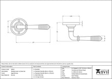 Load image into Gallery viewer, 83957 Aged Bronze Reeded Lever on Rose Set
