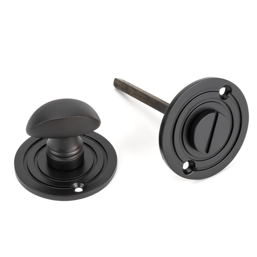 83958 Aged Bronze Round Bathroom Thumbturn