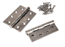 Load image into Gallery viewer, 83977 Aged Bronze 4" Ball Bearing Butt Hinge (pair) ss

