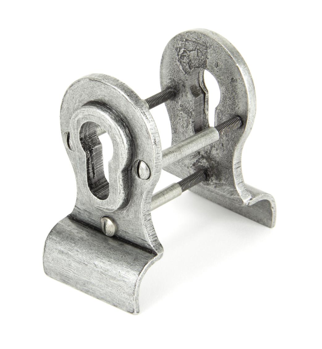 90040 Pewter 50mm Euro Door Pull (Back to Back fixings)