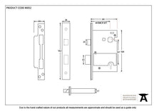 Load image into Gallery viewer, 90052 Black 2½&quot; 5 Lever Heavy Duty BS Sash Lock
