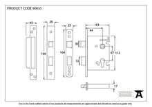 Load image into Gallery viewer, 90055 Black 2½&quot; Euro Profile Sash Lock
