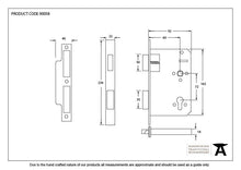 Load image into Gallery viewer, 90058 Black 60mm Backset 72mm Centre - Euro Sashlock
