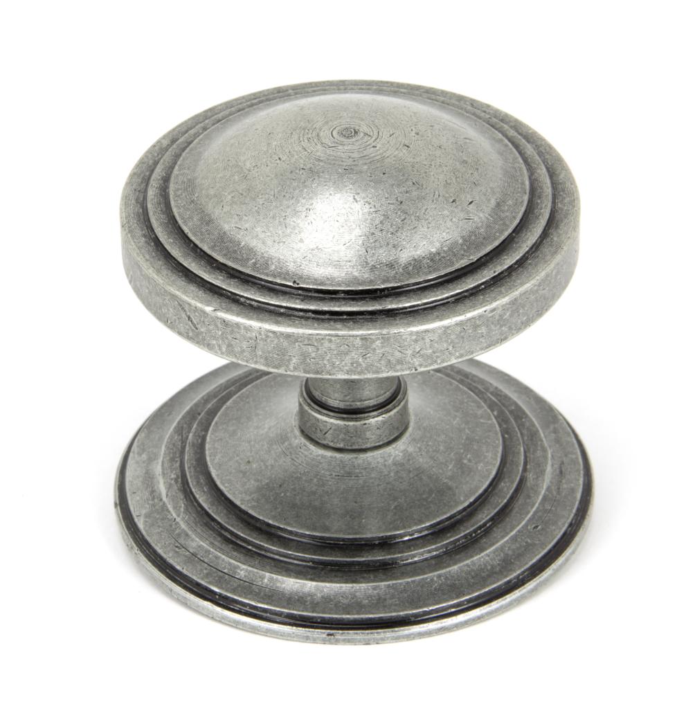 90069 Pewter Art Deco Centre Door Knob