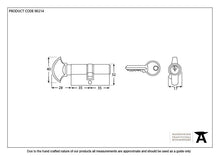 Load image into Gallery viewer, 90214 Satin Chrome 35/35 Euro Cylinder/Thumbturn
