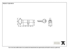 Load image into Gallery viewer, 90216 Satin Chrome 40/40 Cylinder/Thumbturn
