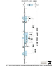 Load image into Gallery viewer, 90223 SS French Door Multipoint Lock Kit 44mm Door
