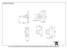 Load image into Gallery viewer, 90267 Lacquered Brass Fanlight Catch + Two Keeps
