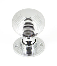 Load image into Gallery viewer, 90273 Polished Chrome Heavy Beehive Mortice/Rim Knob Set
