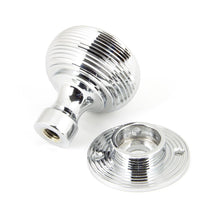 Load image into Gallery viewer, 90273 Polished Chrome Heavy Beehive Mortice/Rim Knob Set
