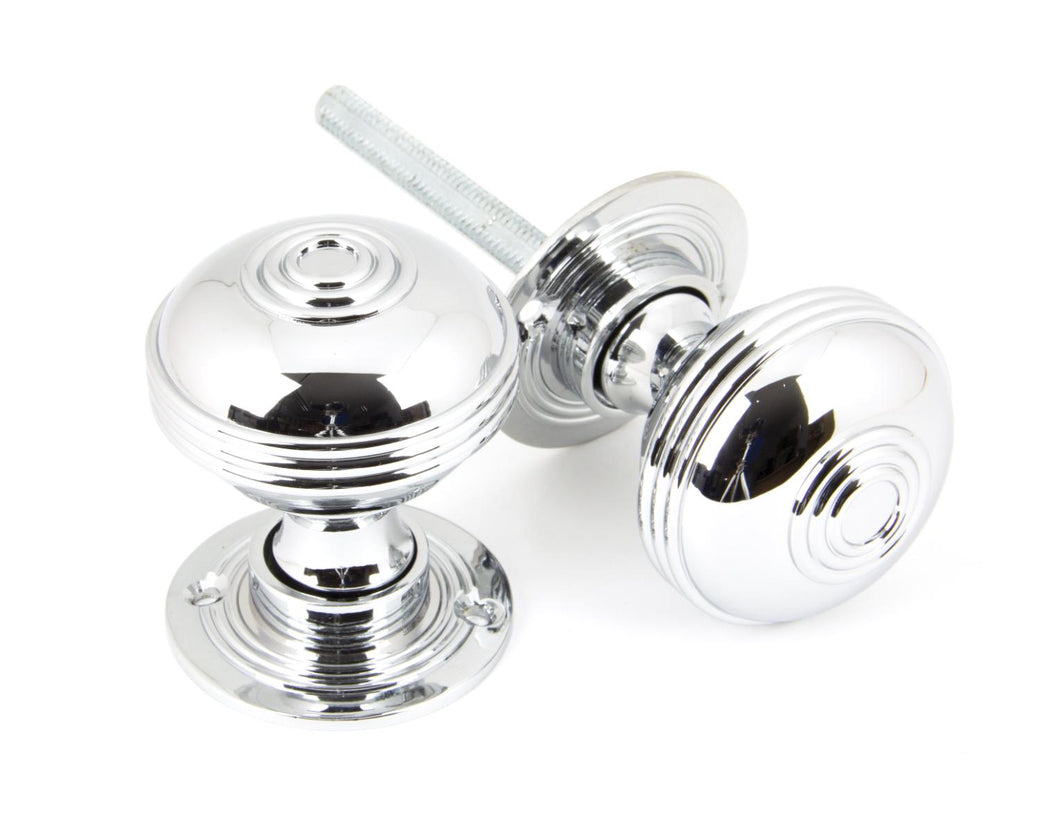 90274 Polished Chrome 50mm Prestbury Mortice/Rim Knob Set