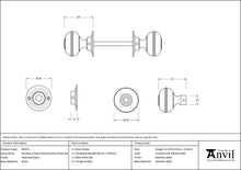 Load image into Gallery viewer, 90274 Polished Chrome 50mm Prestbury Mortice/Rim Knob Set
