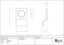 Load image into Gallery viewer, 90285 Polished Chrome Rim Cylinder Pull
