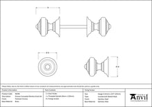 Load image into Gallery viewer, 90296 Polished Chrome Elmore Concealed Mortice Knob Set
