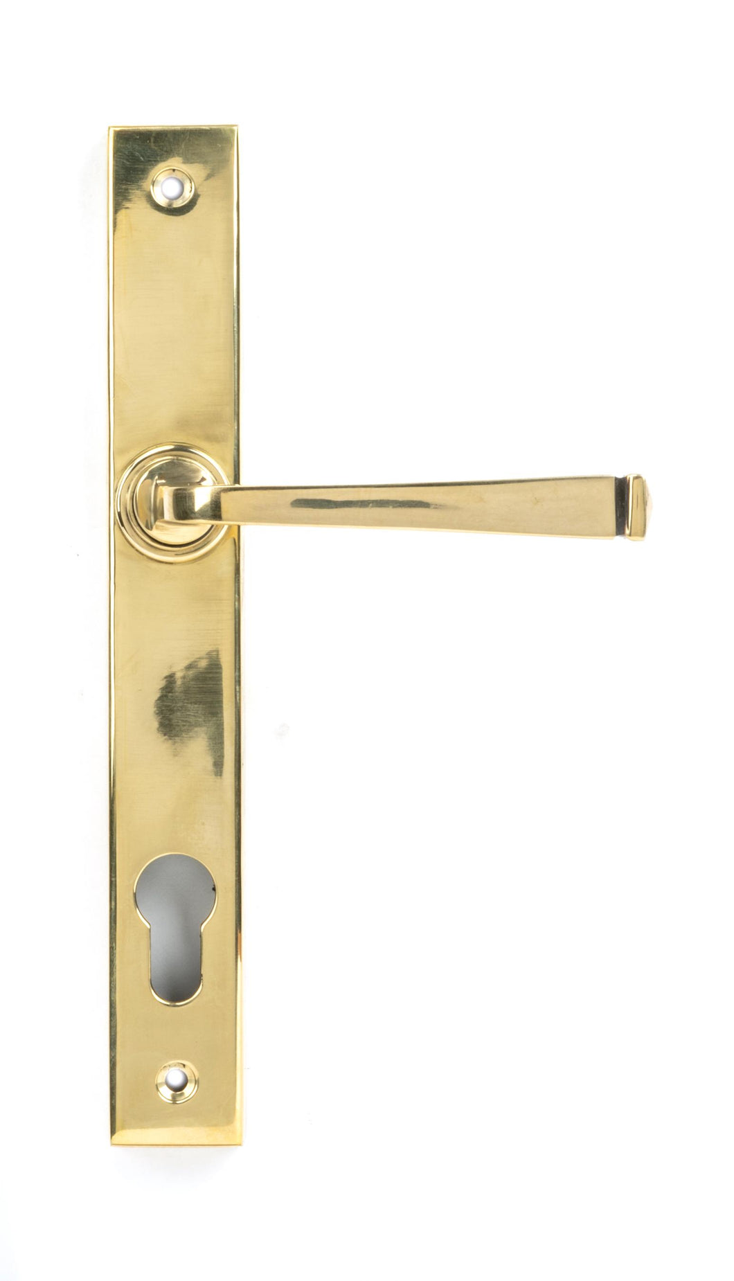 90354 Aged Brass Avon Slimline Lever Espag. Lock Set