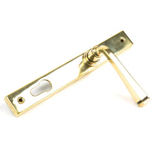 Load image into Gallery viewer, 90354 Aged Brass Avon Slimline Lever Espag. Lock Set
