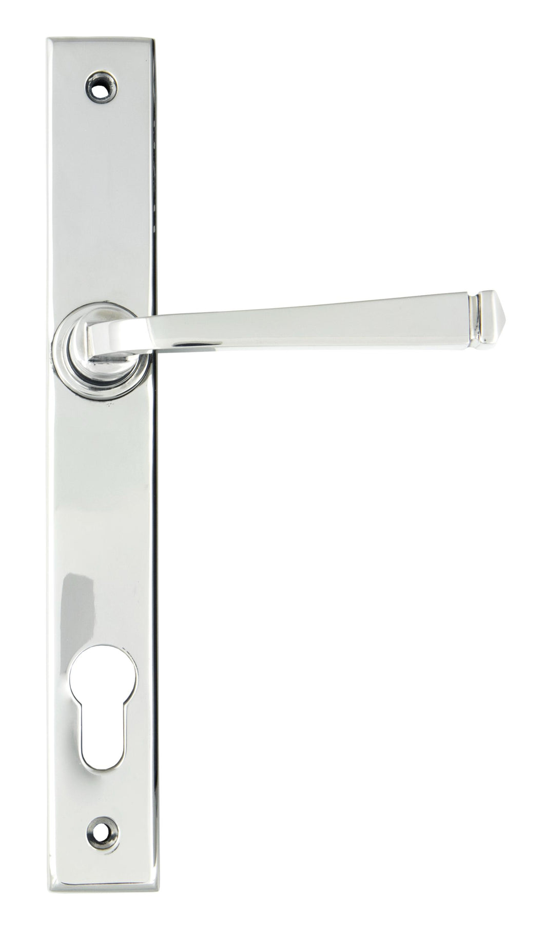 90355 Polished Chrome Avon Slimline Lever Espag. Lock Set