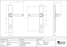 Load image into Gallery viewer, 90356 Polished Nickel Avon Slimline Lever Espag. Lock Set
