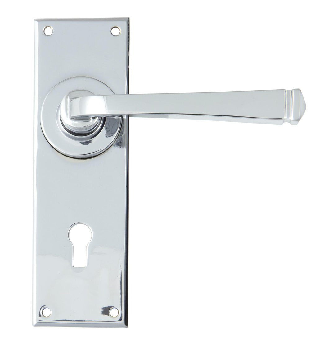 90359 Polished Chrome Avon Lever Lock Set