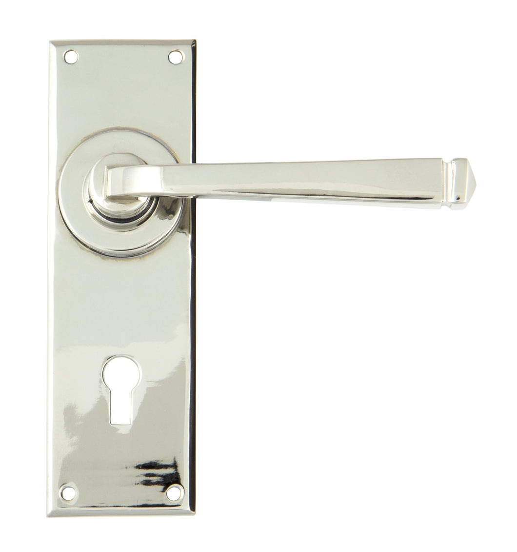 90360 Polished Nickel Avon Lever Lock Set