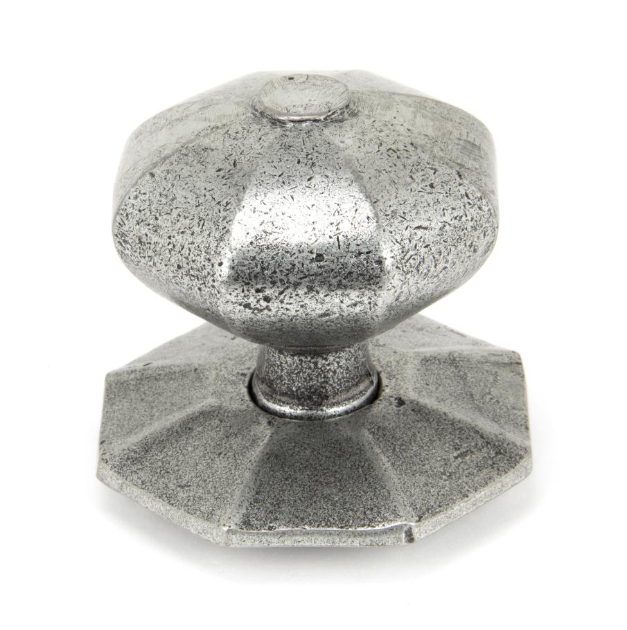 90383 Pewter Octagonal Centre Door Knob - Internal