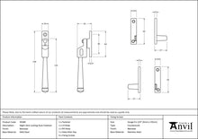 Load image into Gallery viewer, 90389 Beeswax Night-Vent Locking Avon Fastener
