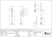 Load image into Gallery viewer, 90390 Black Night-Vent Locking Avon Fastener
