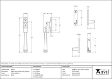 Load image into Gallery viewer, 90413 Polished Nickel Night-Vent Locking Avon Fastener
